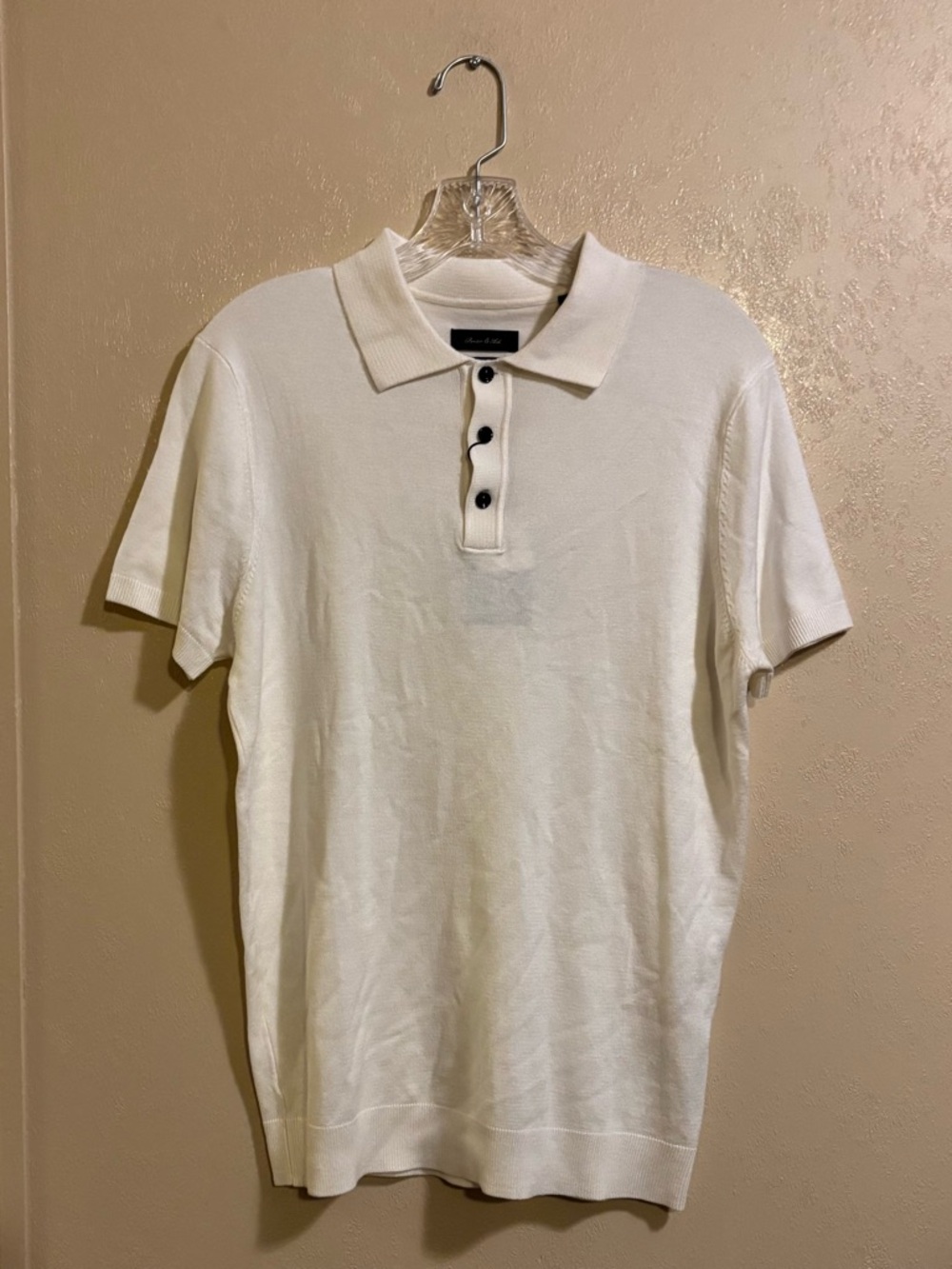 NWT Porter & Ash mens 3 Button Polo Sweater sz M